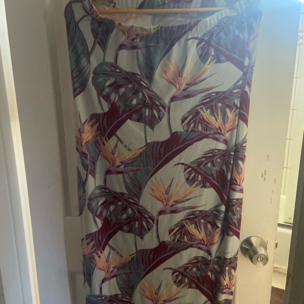 Love Nation Multicolor Leaf Pattern Dress